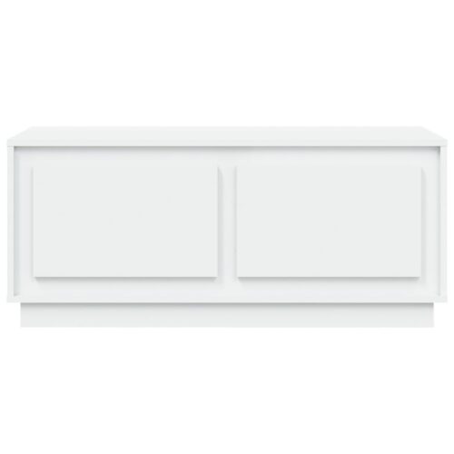 Coffee Table White 102x50x44cm Engineered Wood - Image 6