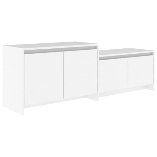 TV Cabinet White 146.5x35x50cm Engineered Wood