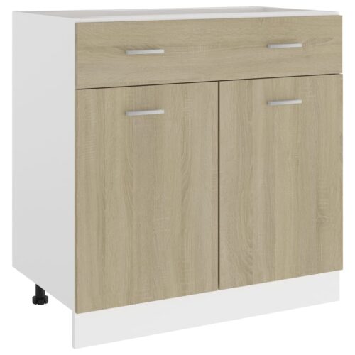 Drawer Bottom Cabinet Sonoma Oak 80x46x81.5cm Engineered Wood