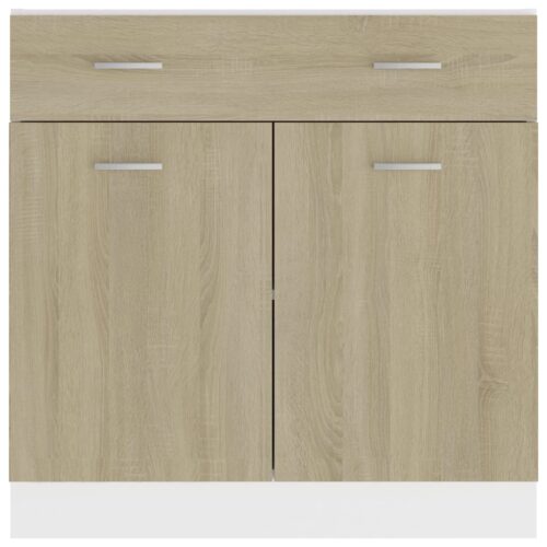 Drawer Bottom Cabinet Sonoma Oak 80x46x81.5cm Engineered Wood - Image 6