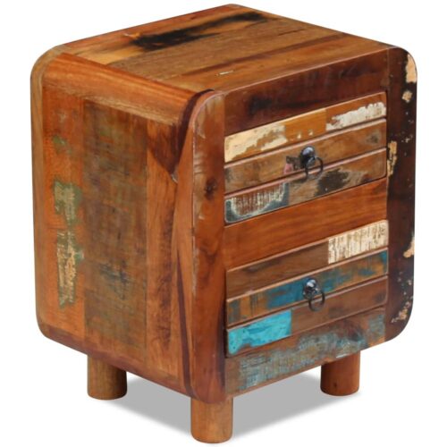 Night Cabinet Solid Reclaimed Wood 43x33x51cm - Image 2