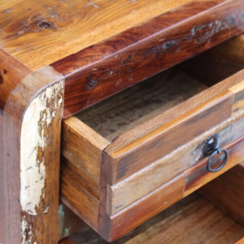 Night Cabinet Solid Reclaimed Wood 43x33x51cm - Image 4