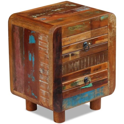 Night Cabinet Solid Reclaimed Wood 43x33x51cm - Image 6