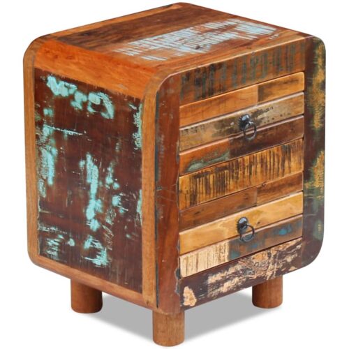 Night Cabinet Solid Reclaimed Wood 43x33x51cm - Image 7