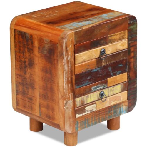 Night Cabinet Solid Reclaimed Wood 43x33x51cm - Image 8