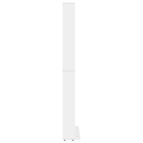 CD Cabinet White 102x16x177.5cm Engineered Wood - Image 5