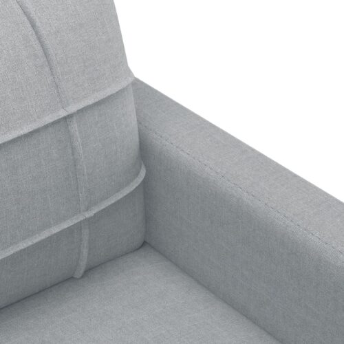 3-Seater Sofa Grey 180cm Fabric - Image 6