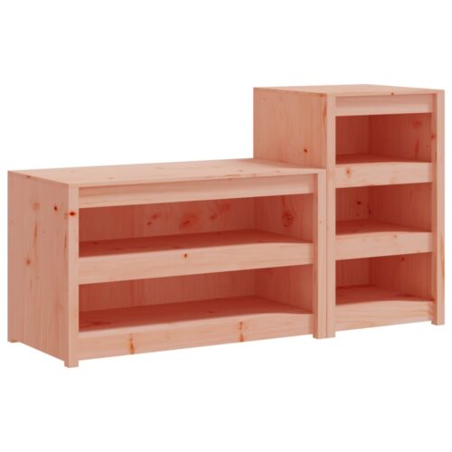 Outdoor Kitchen Cabinets 2pcs Solid Wood Douglas