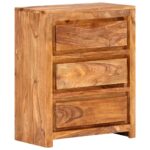 Drawer Cabinet 60x33x75cm Solid Wood Acacia