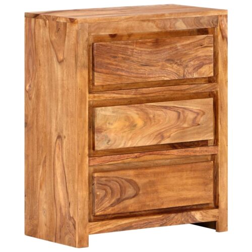 Drawer Cabinet 60x33x75cm Solid Wood Acacia