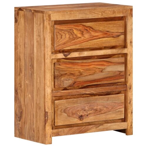 Drawer Cabinet 60x33x75cm Solid Wood Acacia - Image 8