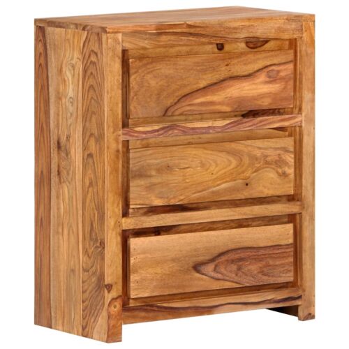 Drawer Cabinet 60x33x75cm Solid Wood Acacia - Image 9