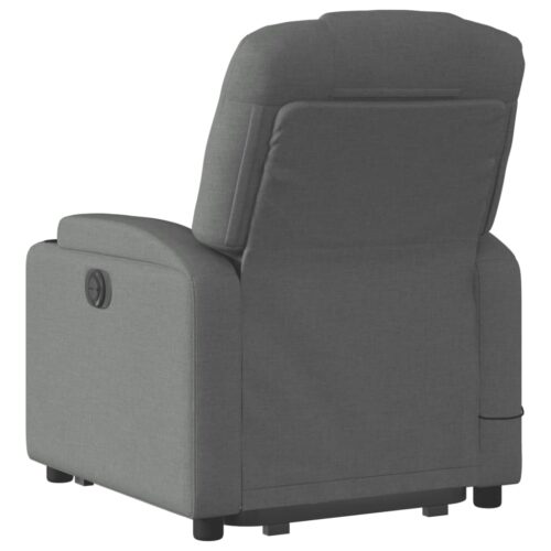 Stand up Massage Recliner Chair Dark Grey Fabric - Image 4