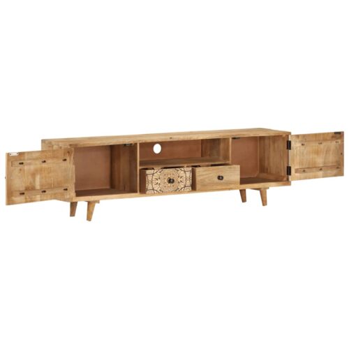 TV Cabinet 140x30x40cm Solid Mango Wood - Image 3