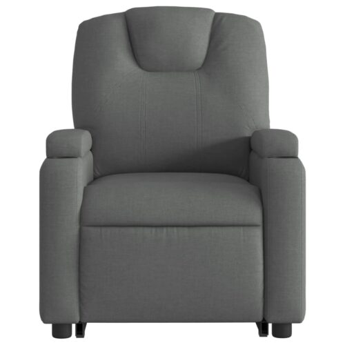 Stand up Massage Recliner Chair Dark Grey Fabric - Image 8