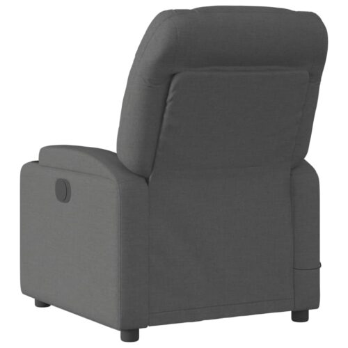 Electric Massage Recliner Chair Dark Grey Fabric - Image 4