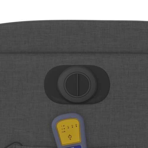 Electric Massage Recliner Chair Dark Grey Fabric - Image 11