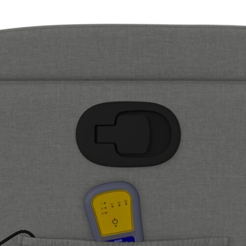 Stand up Massage Recliner Chair Dark Grey Fabric - Image 11