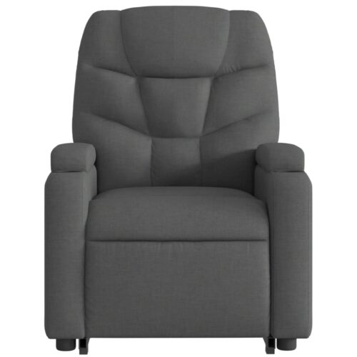 Electric Stand up Massage Recliner Chair Dark Grey Fabric - Image 8