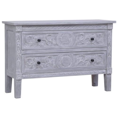 Sideboard with 2 Drawers 90x30x60cm Solid Mahogany Wood