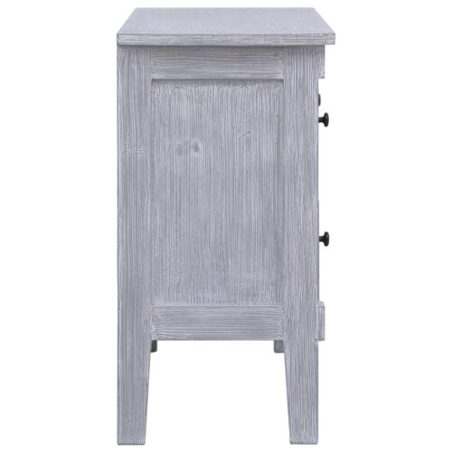 Sideboard with 2 Drawers 90x30x60cm Solid Mahogany Wood - Image 4