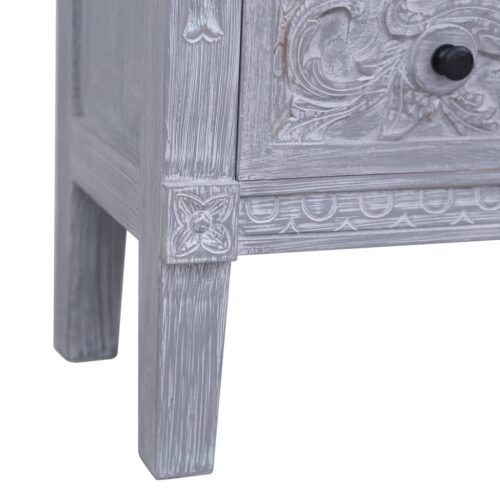 Sideboard with 2 Drawers 90x30x60cm Solid Mahogany Wood - Image 7