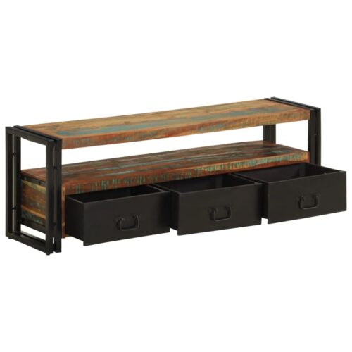 TV Cabinet Solid Reclaimed Wood 120x30x40cm - Image 5