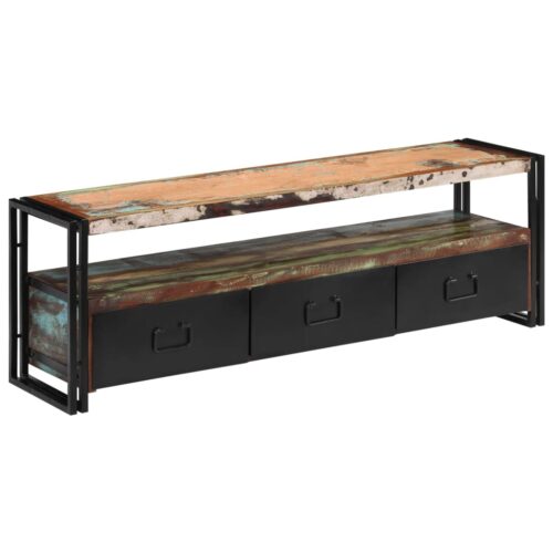 TV Cabinet Solid Reclaimed Wood 120x30x40cm - Image 9
