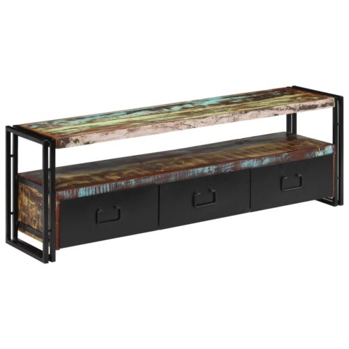 TV Cabinet Solid Reclaimed Wood 120x30x40cm - Image 12