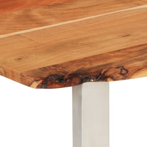Dining Table 180x90x76cm Solid Acacia Wood - Image 5