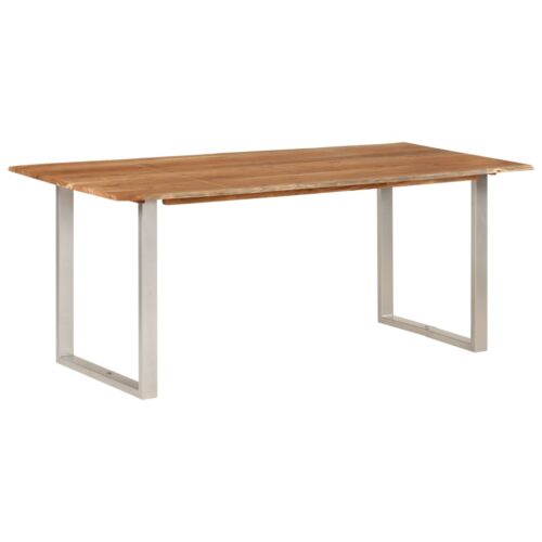 Dining Table 180x90x76cm Solid Acacia Wood - Image 9