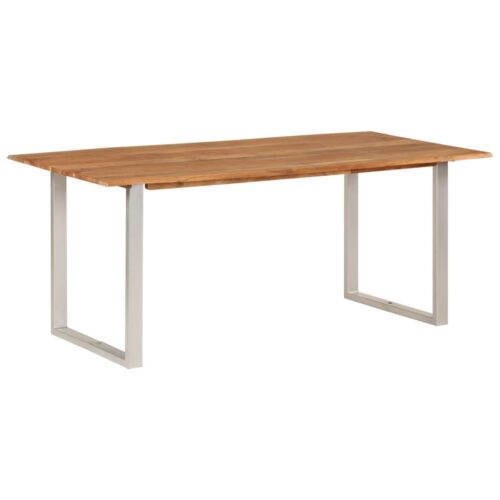 Dining Table 180x90x76cm Solid Acacia Wood - Image 12