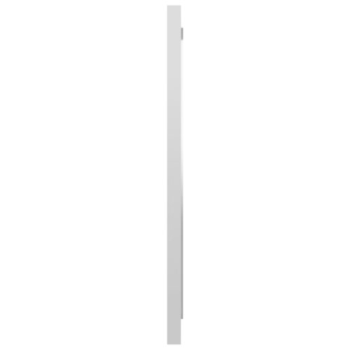 Bathroommirror High Gloss White 40x1.5x37cm Engineered Wood - Image 4