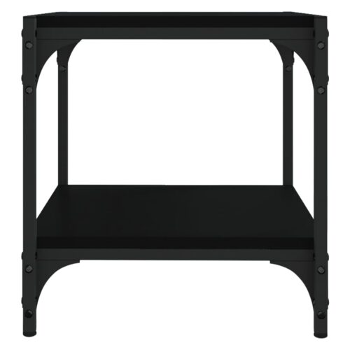 TV Cabinet Black 40x33x41cm Engineered Wood Steel - Image 5