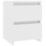 Wooden Bedside Table Drawers Storage Side Lamp Cabinets Bedroom Nightstand White