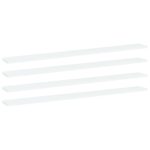 Bookshelf Boards 4pcs White 100x10x1.5cm Engineered Wood