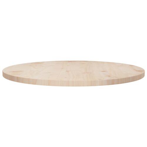 Light Pine Wood Timber Table Top Round Dining Tea Coffee Desk Panel Board 70x2.5cm - Image 2