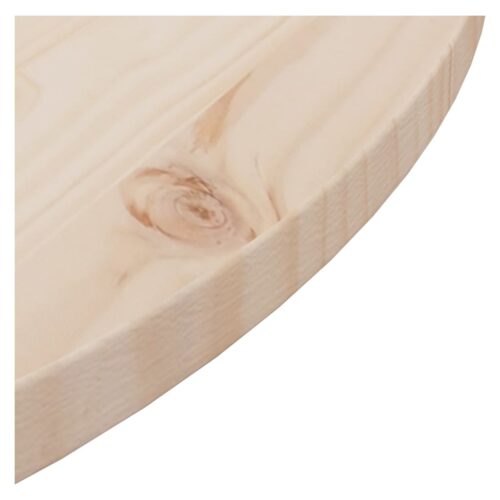 Light Pine Wood Timber Table Top Round Dining Tea Coffee Desk Panel Board 70x2.5cm - Image 4