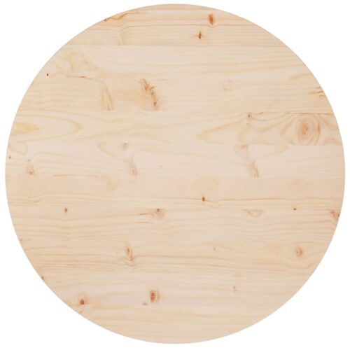Light Pine Wood Timber Table Top Round Dining Tea Coffee Desk Panel Board 70x2.5cm - Image 7
