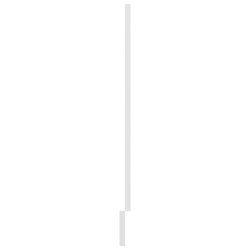 Dishwasher Panel High Gloss White 59.5x3x67cm Engineered Wood - Image 6