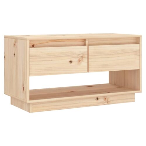 TV Cabinet 74x34x40cm Solid Wood Pine
