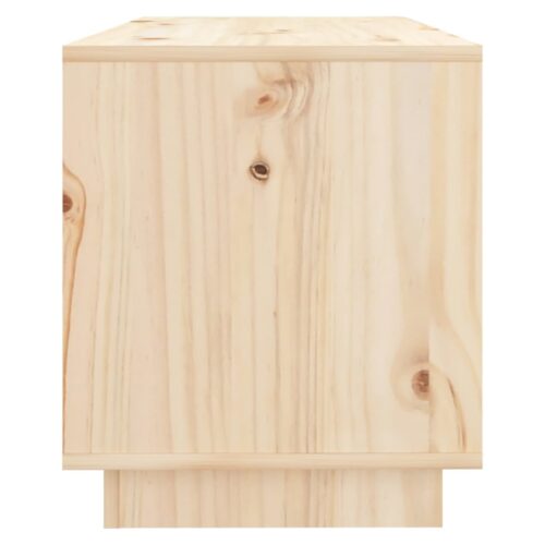 TV Cabinet 74x34x40cm Solid Wood Pine - Image 5