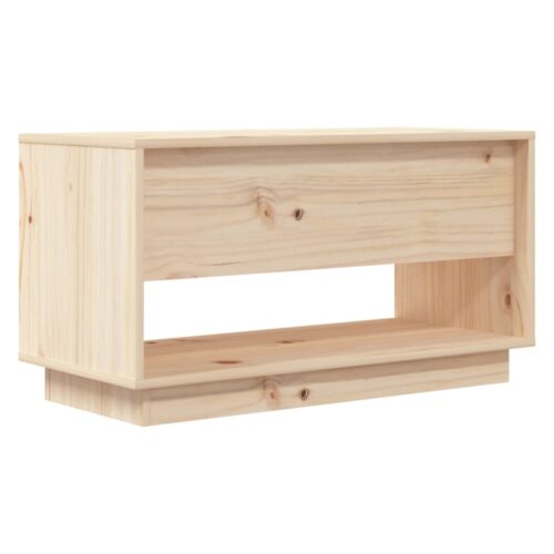 TV Cabinet 74x34x40cm Solid Wood Pine - Image 6
