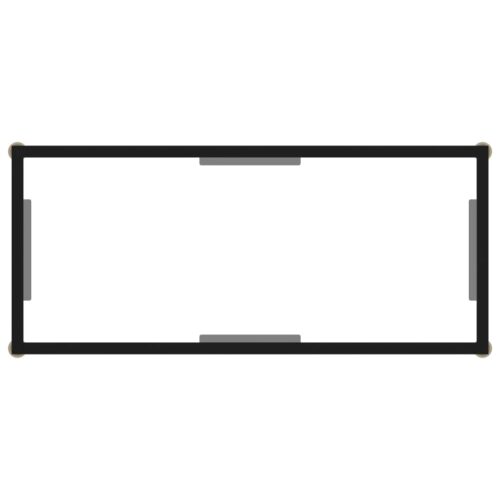 Console Table Transparent 80x35x75cm Tempered Glass - Image 4