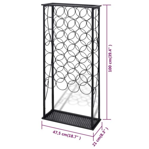 Wine Rack for 28 Bottles Metal - Image 5
