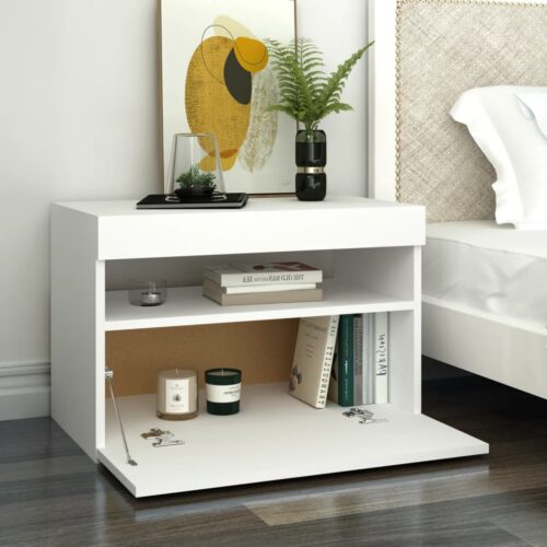 TV Cabinet with LED White 60x35x40cm - Image 8