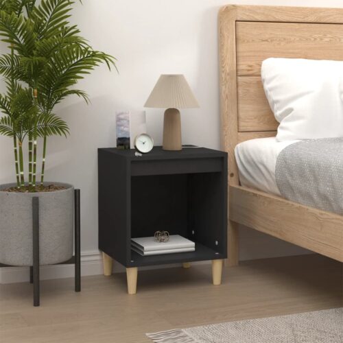 Bedside Cabinets 2pcs Black 40x35x50cm - Image 3