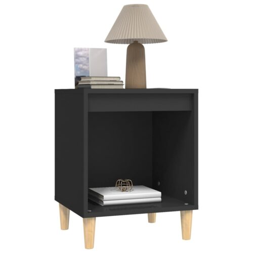 Bedside Cabinets 2pcs Black 40x35x50cm - Image 4