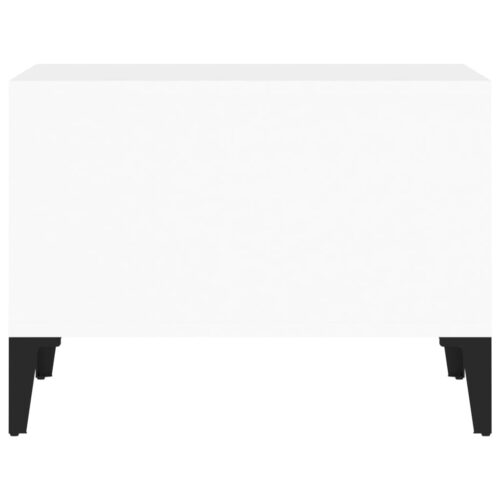 Coffee Table High Gloss White 60x50x36.5cm Engineered Wood - Image 6