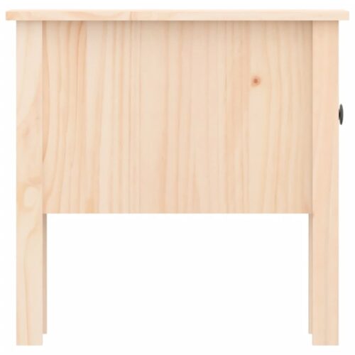 2x Pine Wood Side Coffee Tables Set Sofa Lounge Bedside Storage Nightstand 50x50x49cm - Image 10